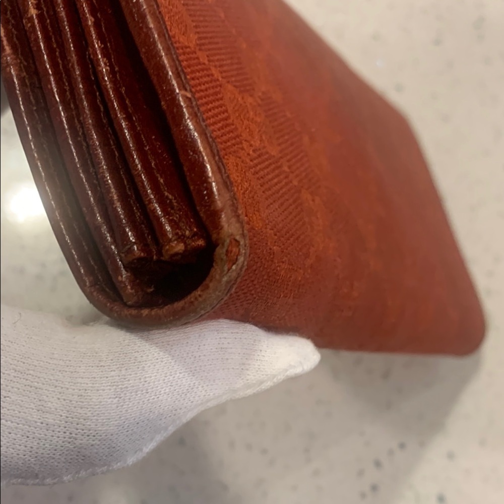 Gucci Red Leather bamboo wallet with silver Hardware - Picture 5 of 10